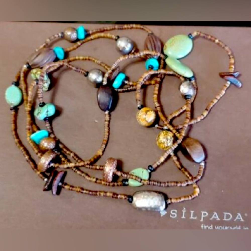 Silpada Necklace Retired, Multi-Minera